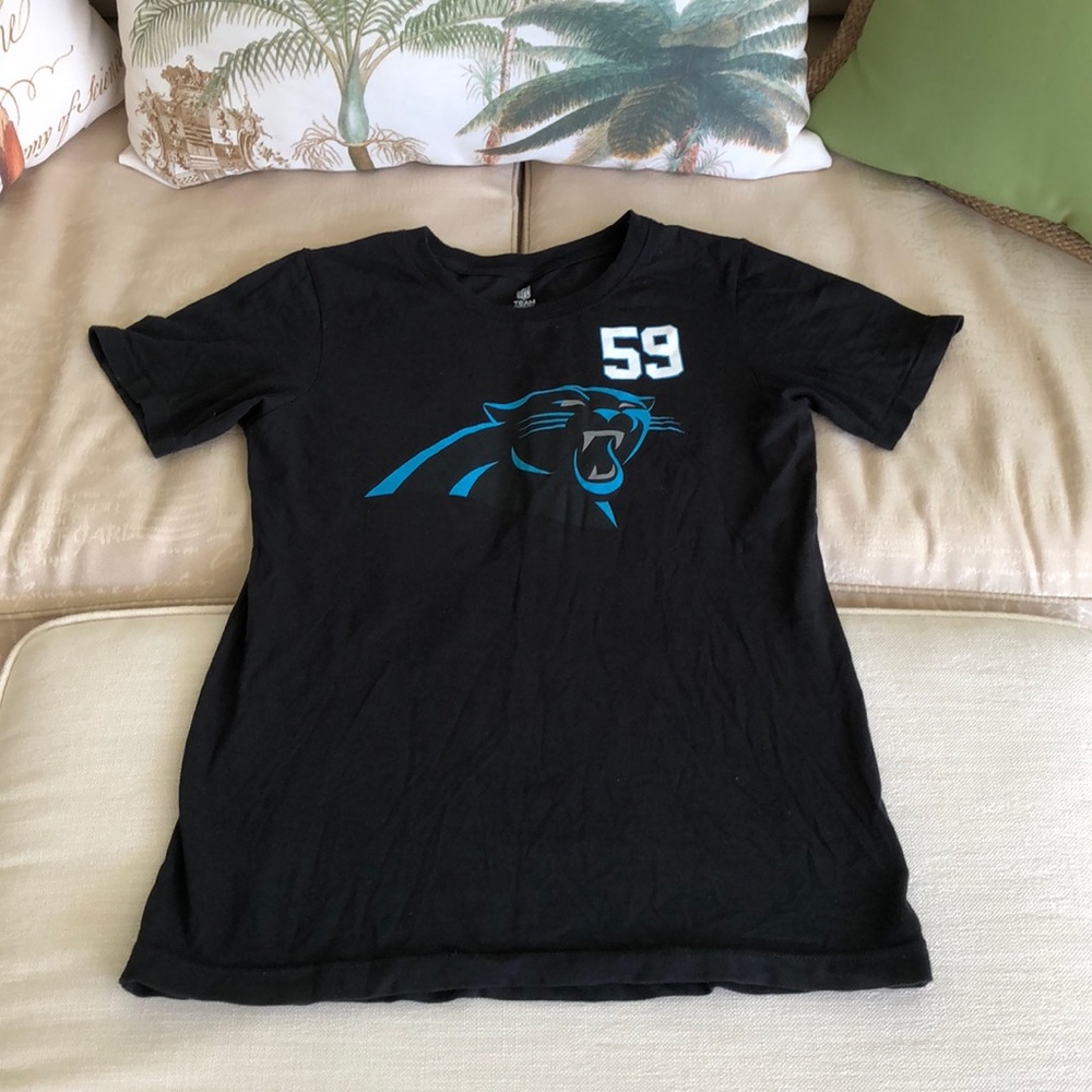 NFL Team Apparel Carolina Panther Youth Shirt/ Size: Large 12/14